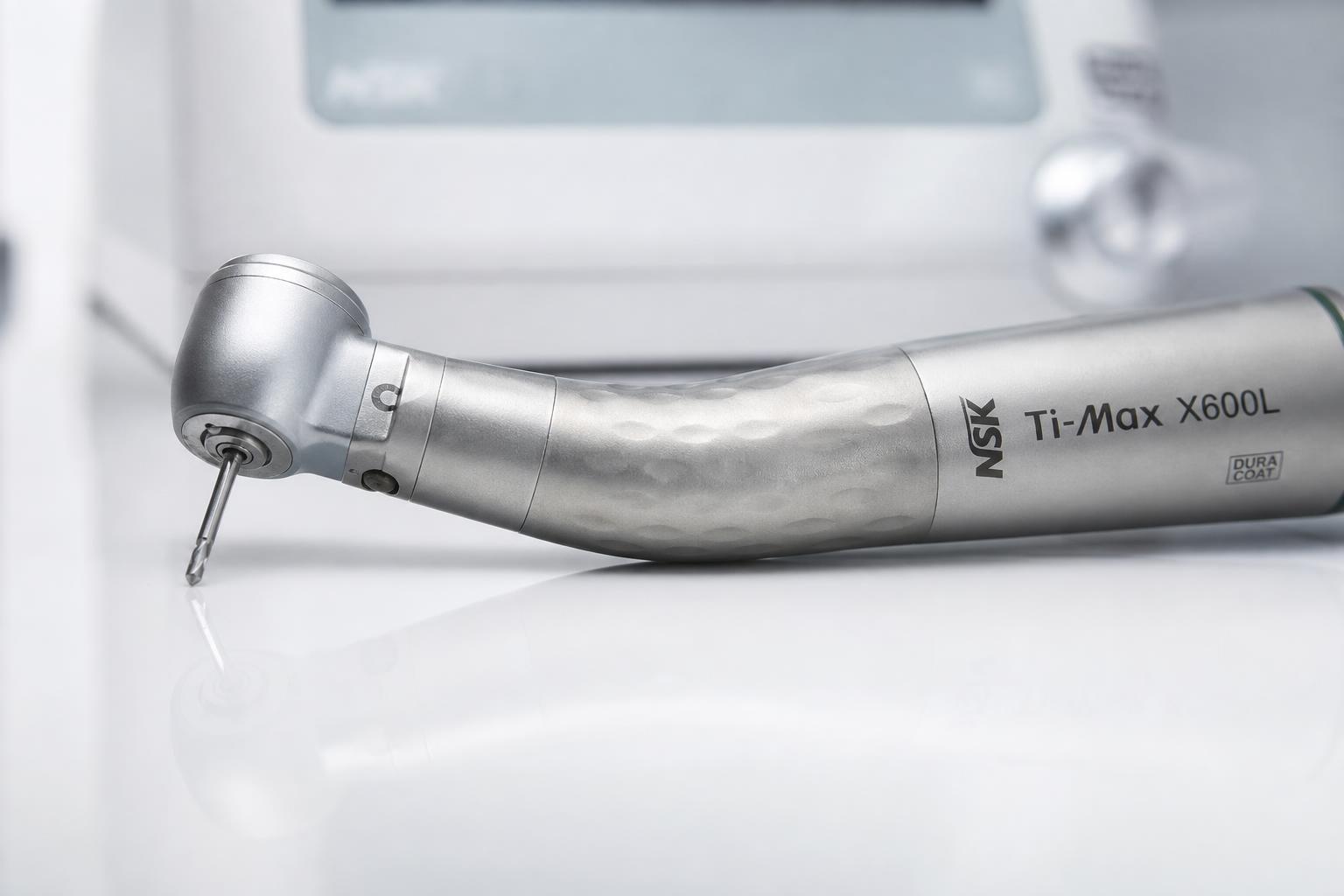 NSK high-speed dental handpiece on sterile clinical surface